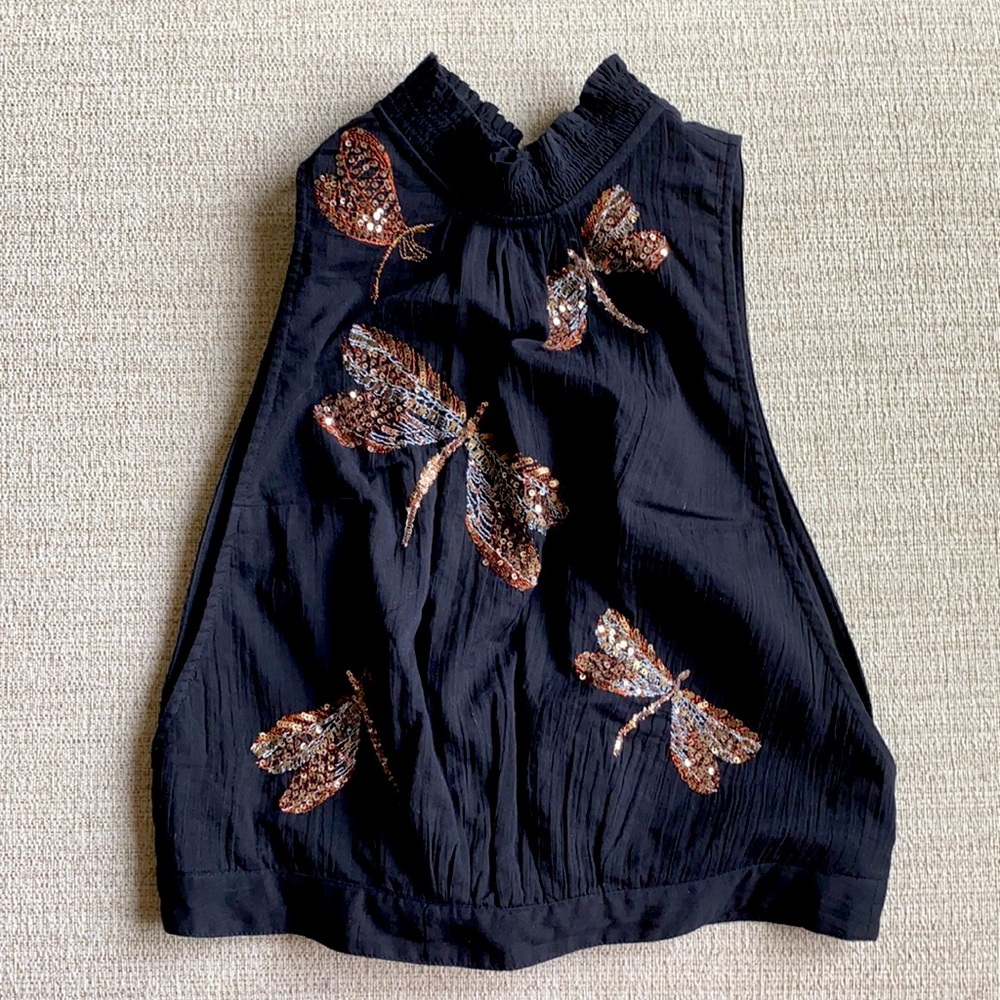 Free People Open Back Top